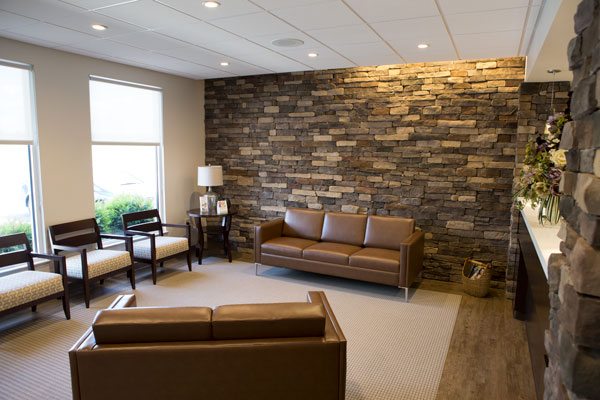 A view of the lobby of Maple Ridge Dental.