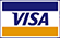 A picture of the logo for Visa credit cards.